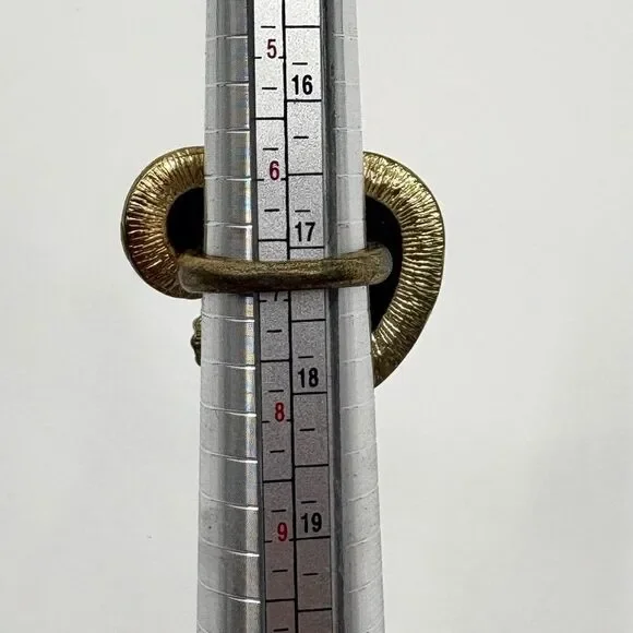 Park Lane Aspen Statement Ring Hematite Gray Druzy Crystal Gold Size 7 - Picture 6 of 6